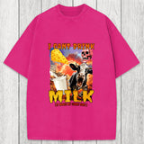 Tokyosol I Can't Drink Milk It Makes My Tummy Hurt Washed T-Shirt