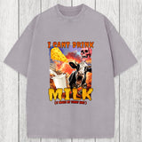 Tokyosol I Can't Drink Milk It Makes My Tummy Hurt Washed T-Shirt