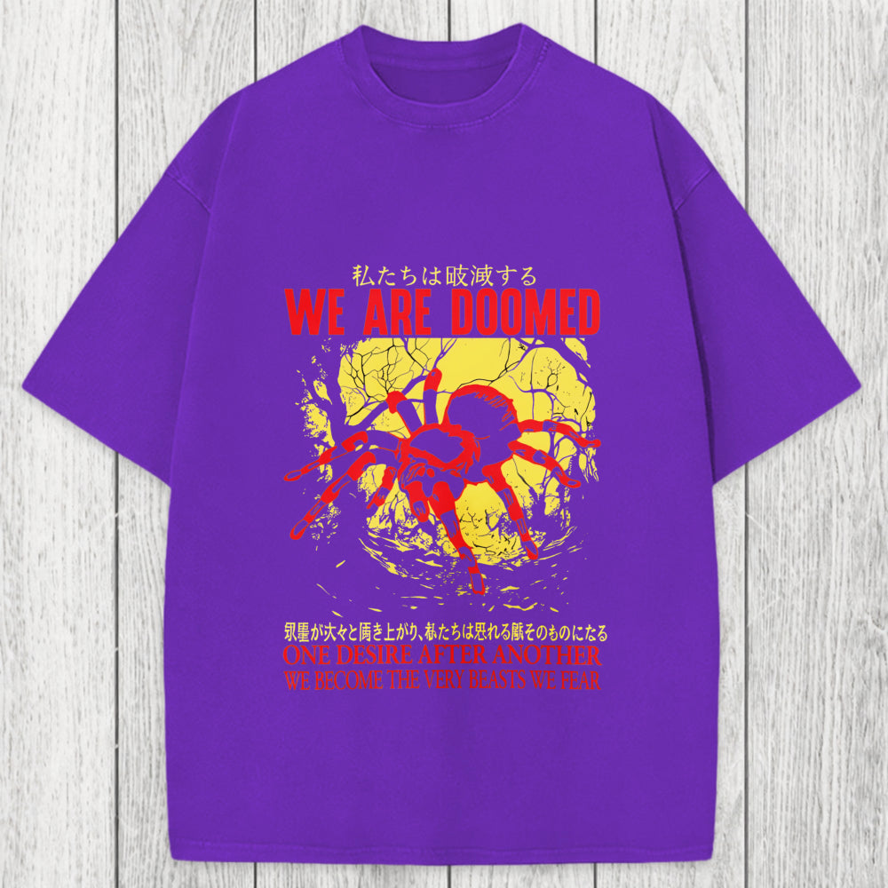 Tokyosol We Are Doomed Tarantula Washed T-Shirt