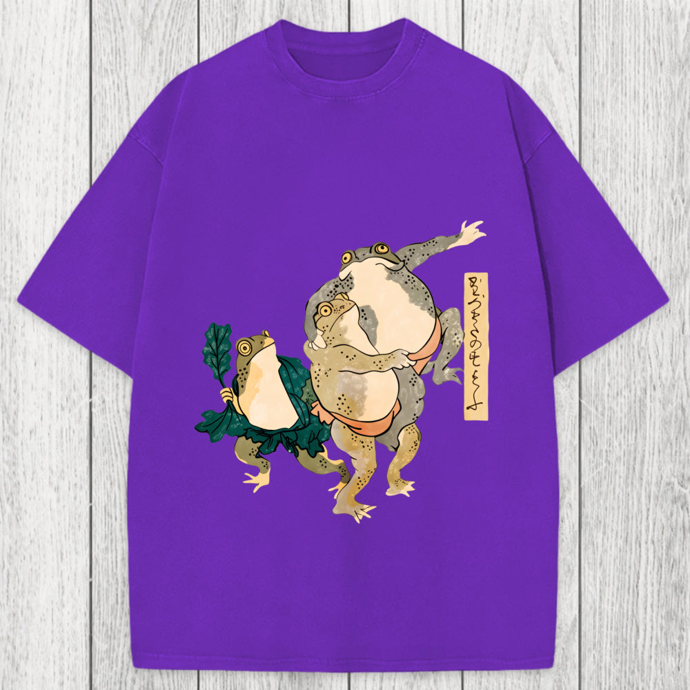 Tokyosol Sumo Frogs Japan Washed T-Shirt