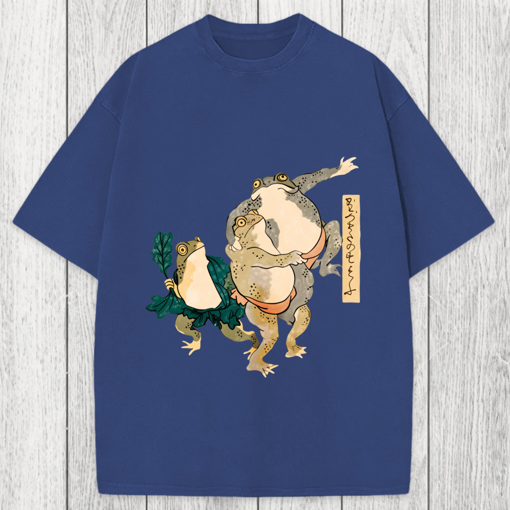 Tokyosol Sumo Frogs Japan Washed T-Shirt