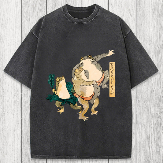 Tokyosol Sumo Frogs Japan Washed T-Shirt
