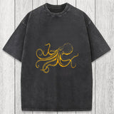Tokyosol Octopus Japanese Washed T-Shirt