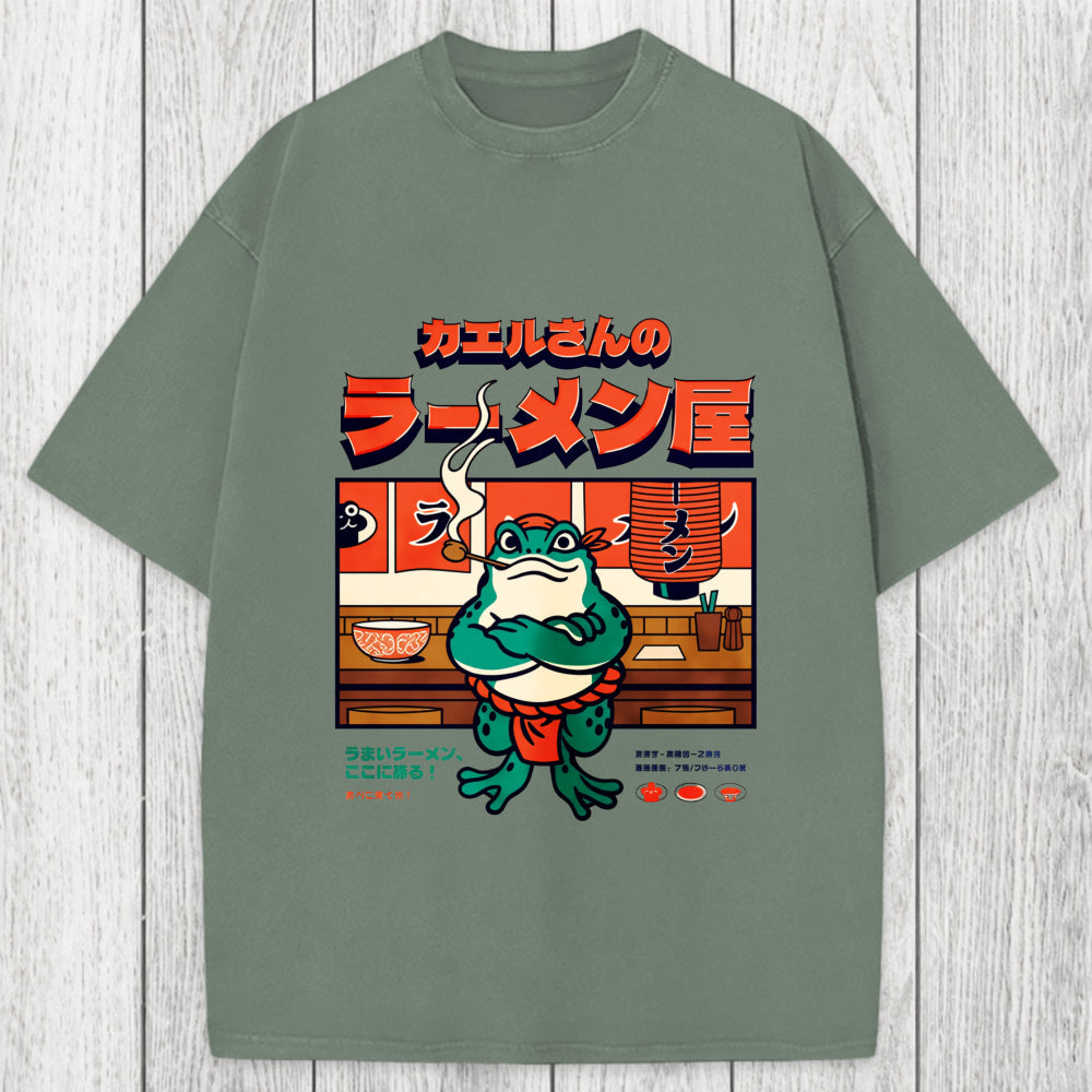 Tokyosol Mr. Frog's Ramen Shop Washed T-Shirt