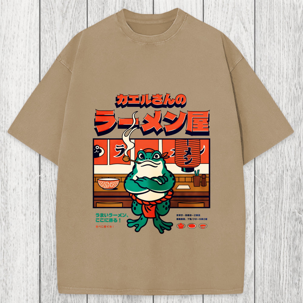 Tokyosol Mr. Frog's Ramen Shop Washed T-Shirt