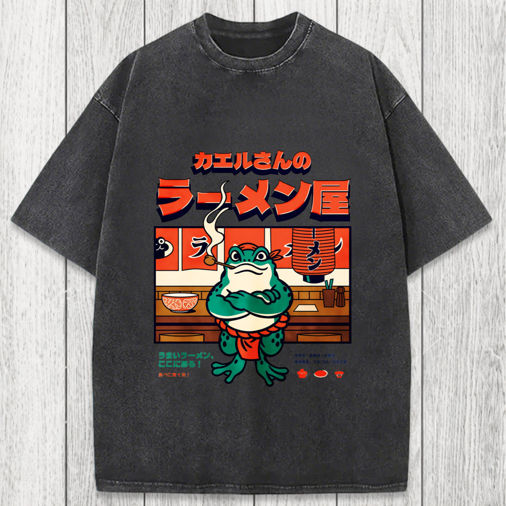 Tokyosol Mr. Frog's Ramen Shop Washed T-Shirt