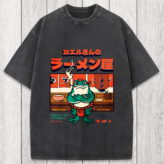 Tokyosol Mr. Frog's Ramen Shop Washed T-Shirt