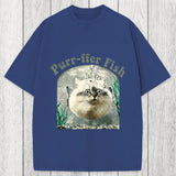 Tokyosol Purr-ffer Fish Cat Washed T-Shirt