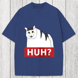 Tokyosol Huh Cat Meme Washed T-Shirt