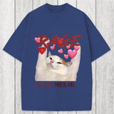 Tokyosol Rage Consumes Me Funny Cat Meme Washed T-Shirt