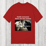 Tokyosol Inside Everyone There Are Two Wolves Classic T-Shirt