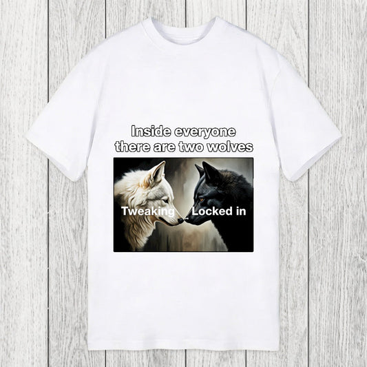 Tokyosol Inside Everyone There Are Two Wolves Classic T-Shirt