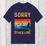 Tokyosol Sorry I Missed Your Call Funny Fisherman Classic T-Shirt
