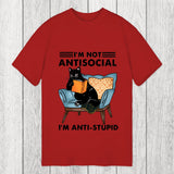 Tokyosol I Am Not Antisocial Funny Classic T-Shirt
