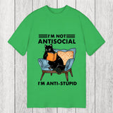 Tokyosol I Am Not Antisocial Funny Classic T-Shirt