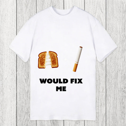 Tokyosol Grilled Cheese And Cigarette Meme Classic T-Shirt