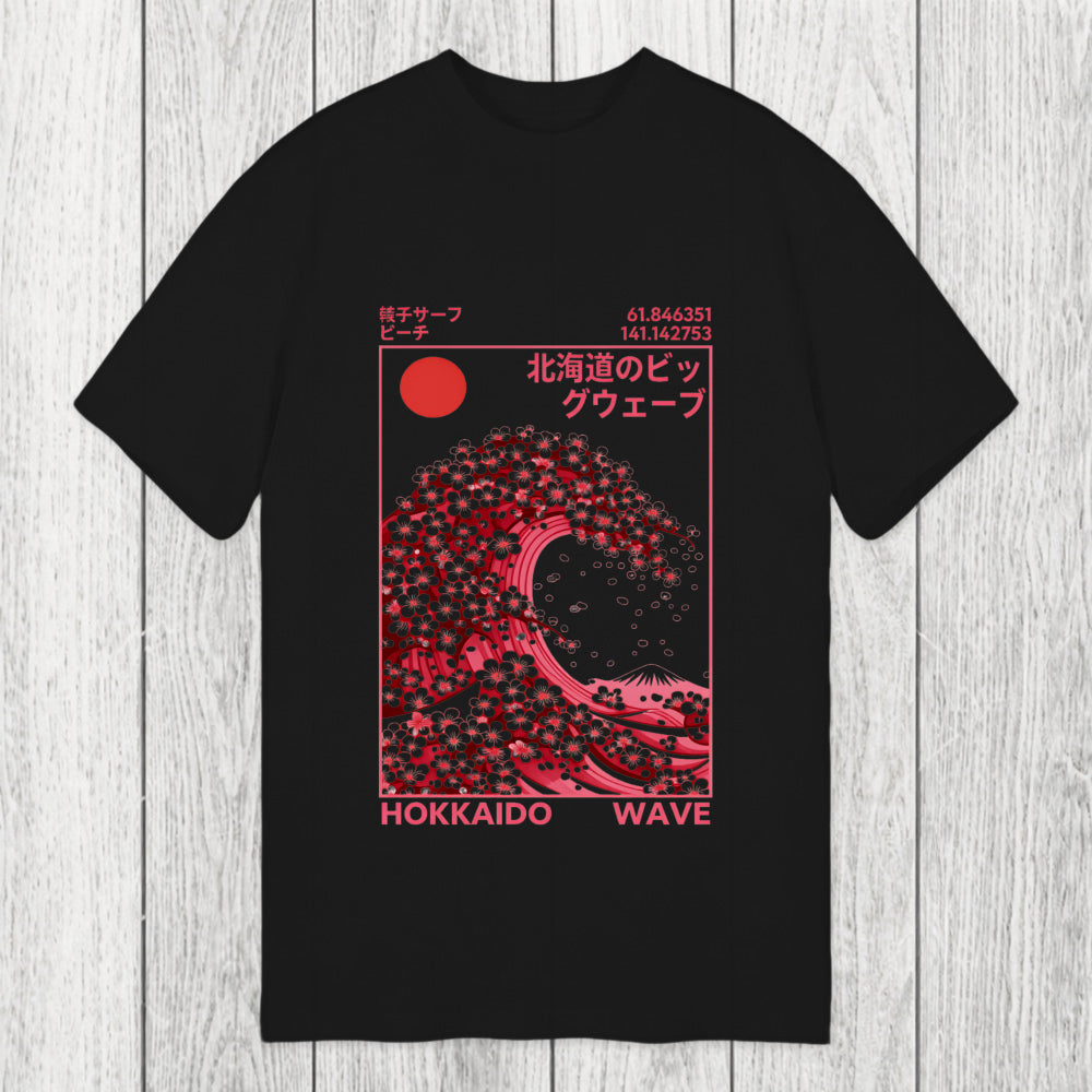 Tokyosol Hokkaido Wave Sakura Classic T-Shirt