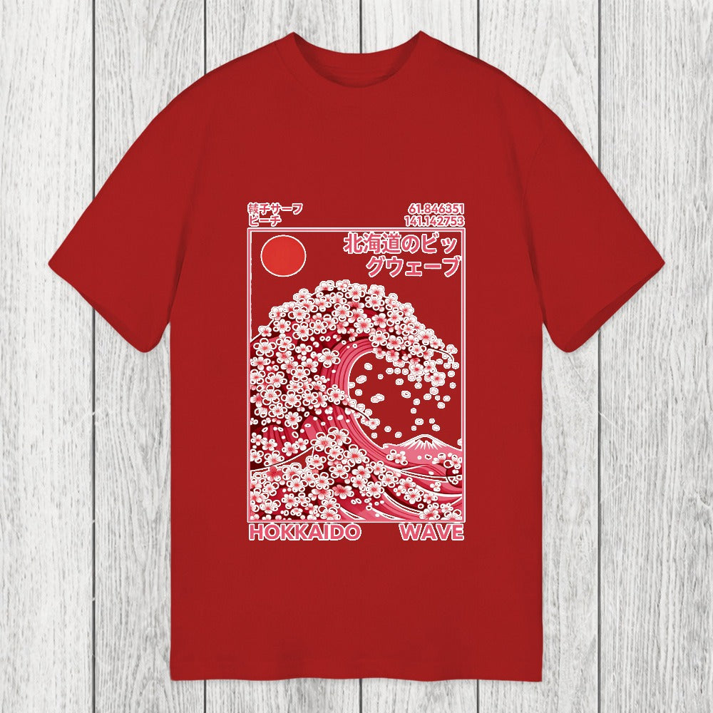 Tokyosol Hokkaido Wave Sakura Classic T-Shirt