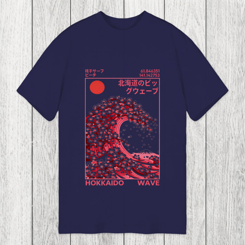 Tokyosol Hokkaido Wave Sakura Classic T-Shirt