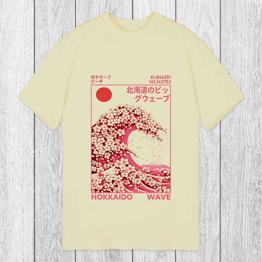 Tokyosol Hokkaido Wave Sakura Classic T-Shirt
