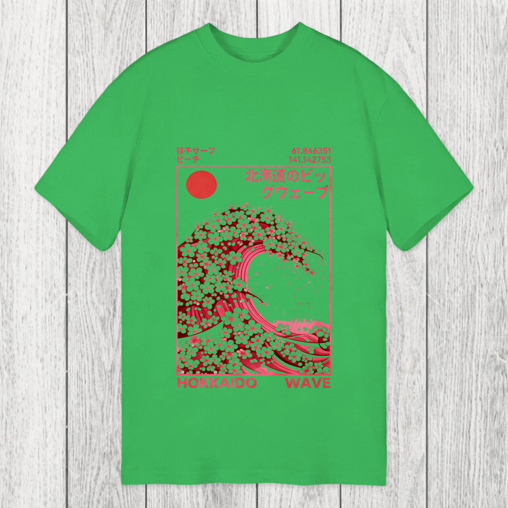 Tokyosol Hokkaido Wave Sakura Classic T-Shirt