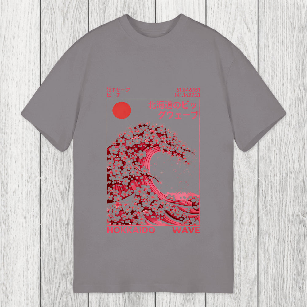 Tokyosol Hokkaido Wave Sakura Classic T-Shirt