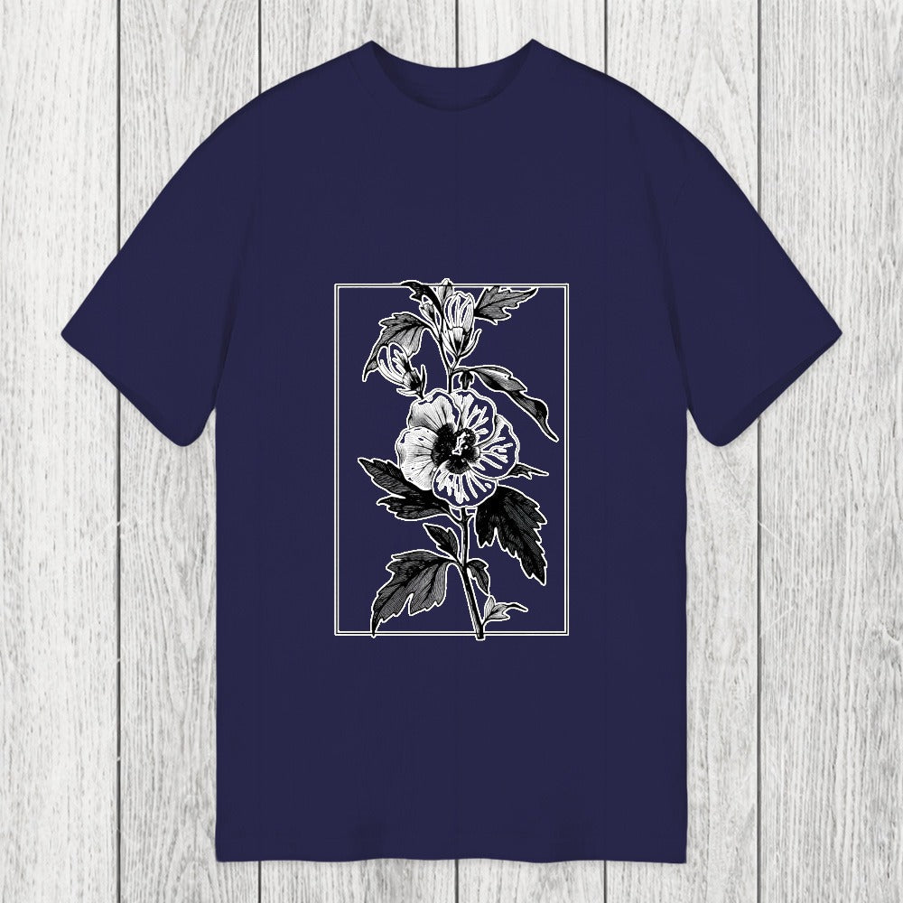 Tokyosol Vintage Botanical Flower Classic T-Shirt