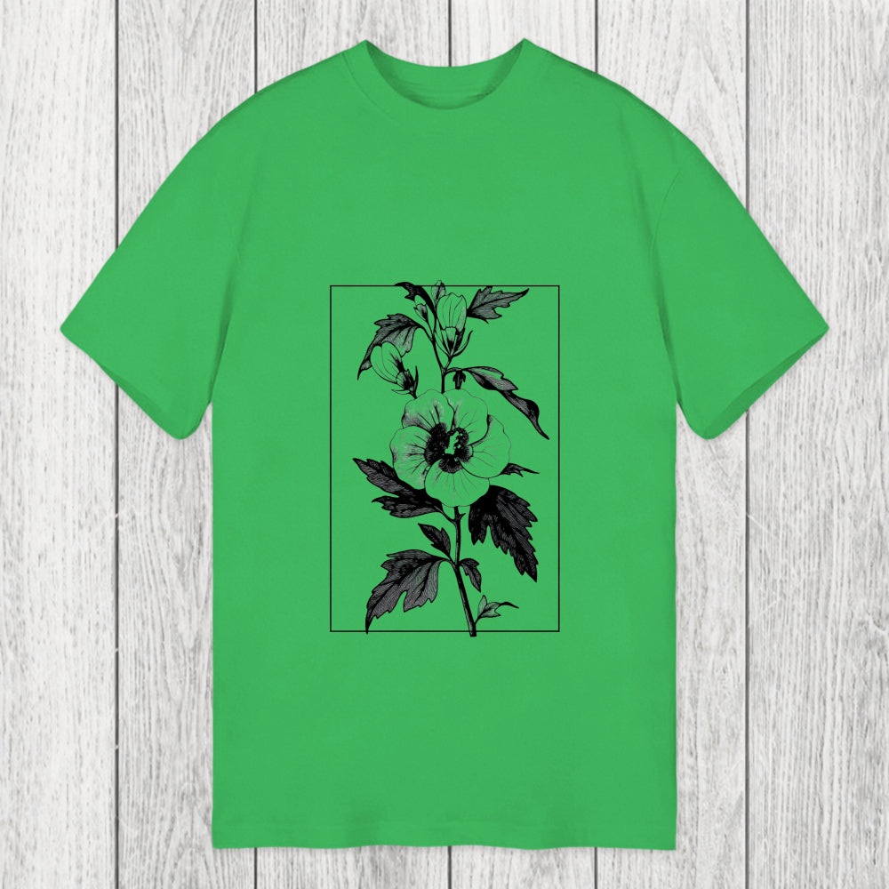 Tokyosol Vintage Botanical Flower Classic T-Shirt
