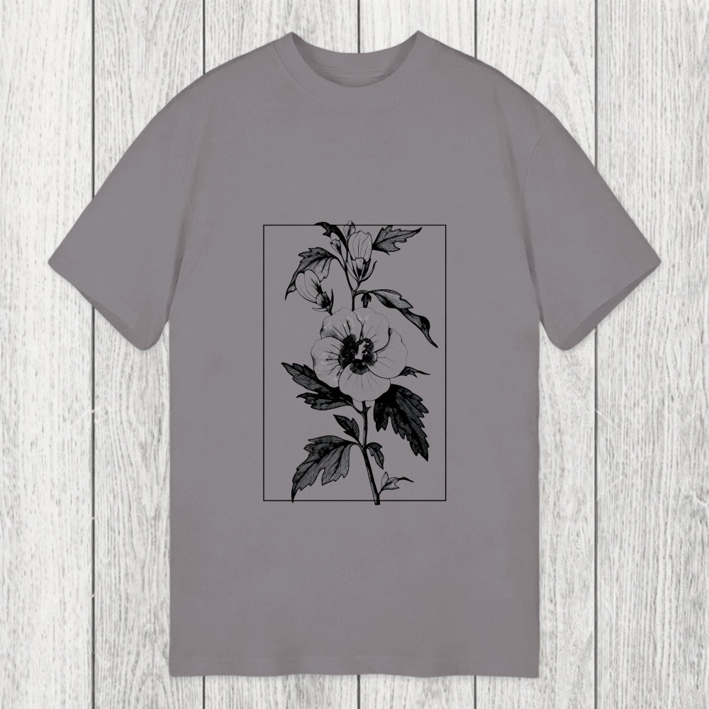 Tokyosol Vintage Botanical Flower Classic T-Shirt