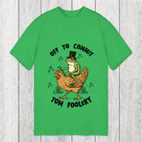 Tokyosol Frog Riding Chicken Funny Sarcastic Meme Classic T-Shirt