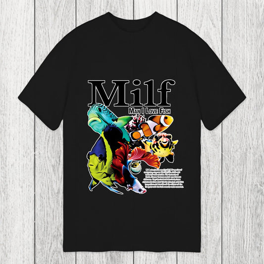 Tokyosol Man I Love Fish Vintage Meme Classic T-Shirt
