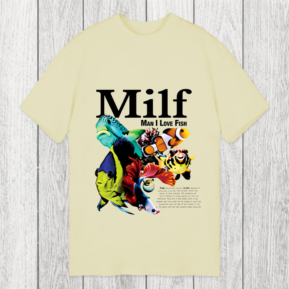 Tokyosol Man I Love Fish Vintage Meme Classic T-Shirt