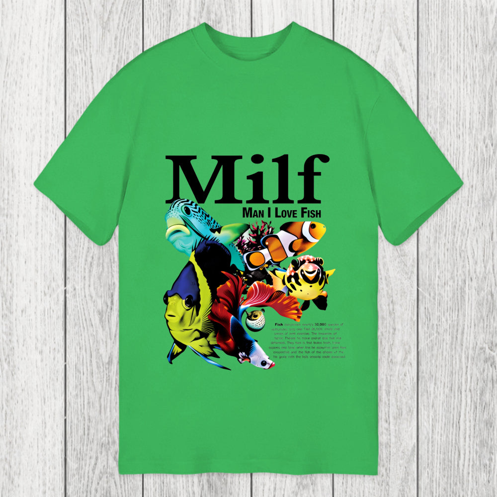 Tokyosol Man I Love Fish Vintage Meme Classic T-Shirt