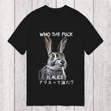Tokyosol Who The Fvck Is Alice Funny Rabbit Smoking Classic T-Shirt