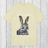 Tokyosol Who The Fvck Is Alice Funny Rabbit Smoking Classic T-Shirt