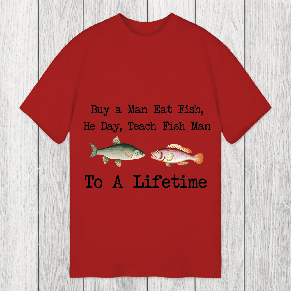 Tokyosol Buy a Man Eat Fish Classic T-Shirt