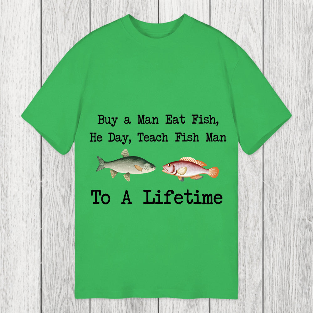 Tokyosol Buy a Man Eat Fish Classic T-Shirt