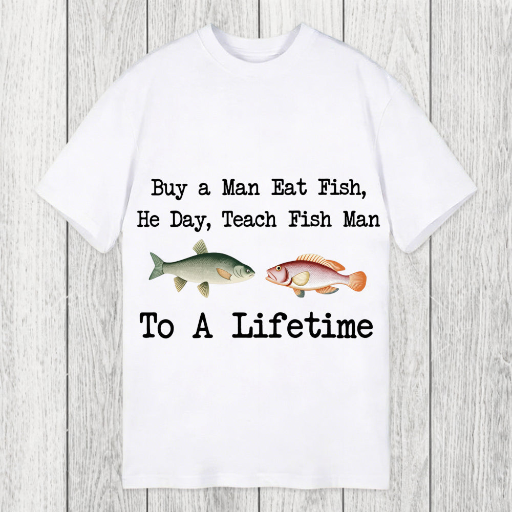Tokyosol Buy a Man Eat Fish Classic T-Shirt