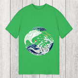 Tokyosol Crane Bird Wave Classic T-Shirt