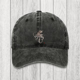 Tokyosol Octopus Japanese Calligraphy Washed Cap