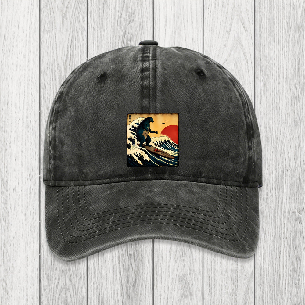 Tokyosol The Great Wave Washed Cap