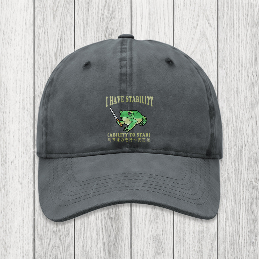 Tokyosol Mentally Stable Assassin Frog Washed Cap