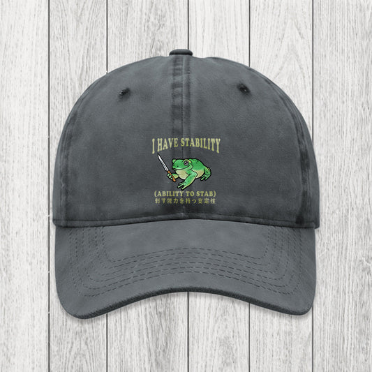 Tokyosol Mentally Stable Assassin Frog Washed Cap