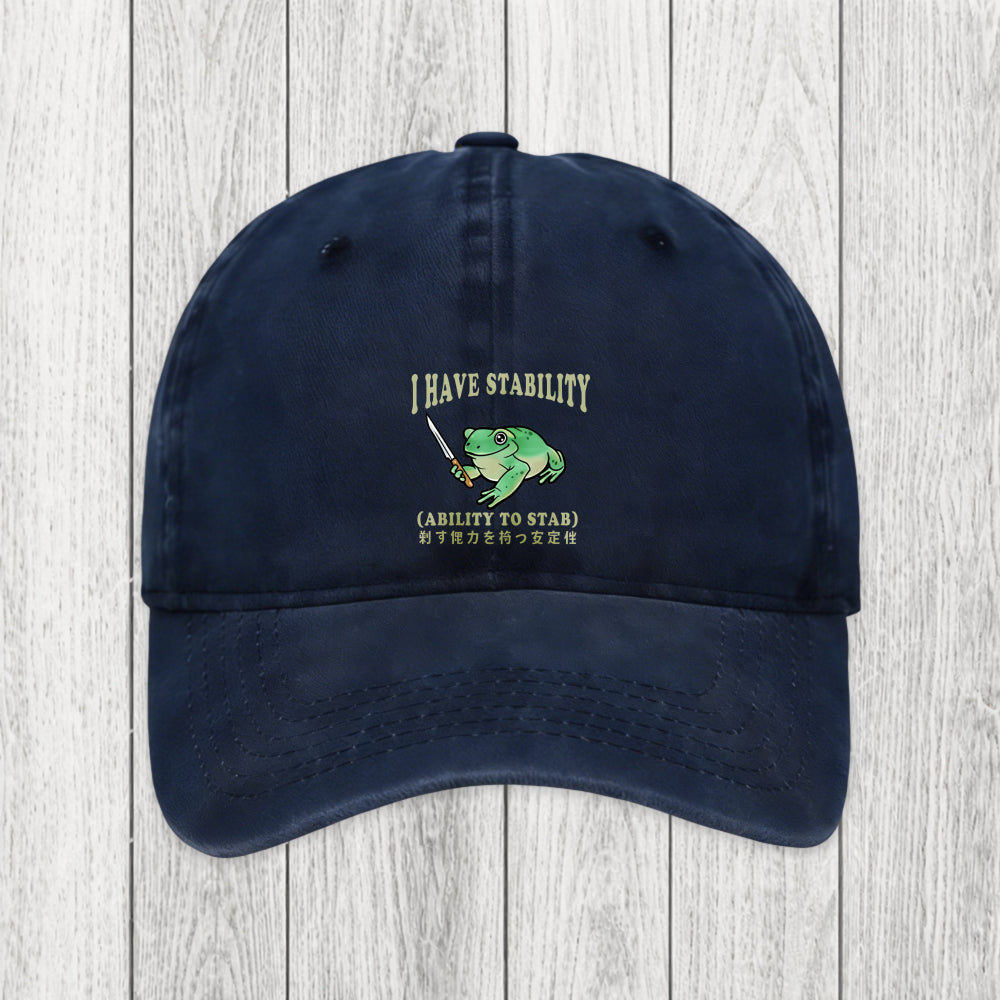 Tokyosol Mentally Stable Assassin Frog Washed Cap