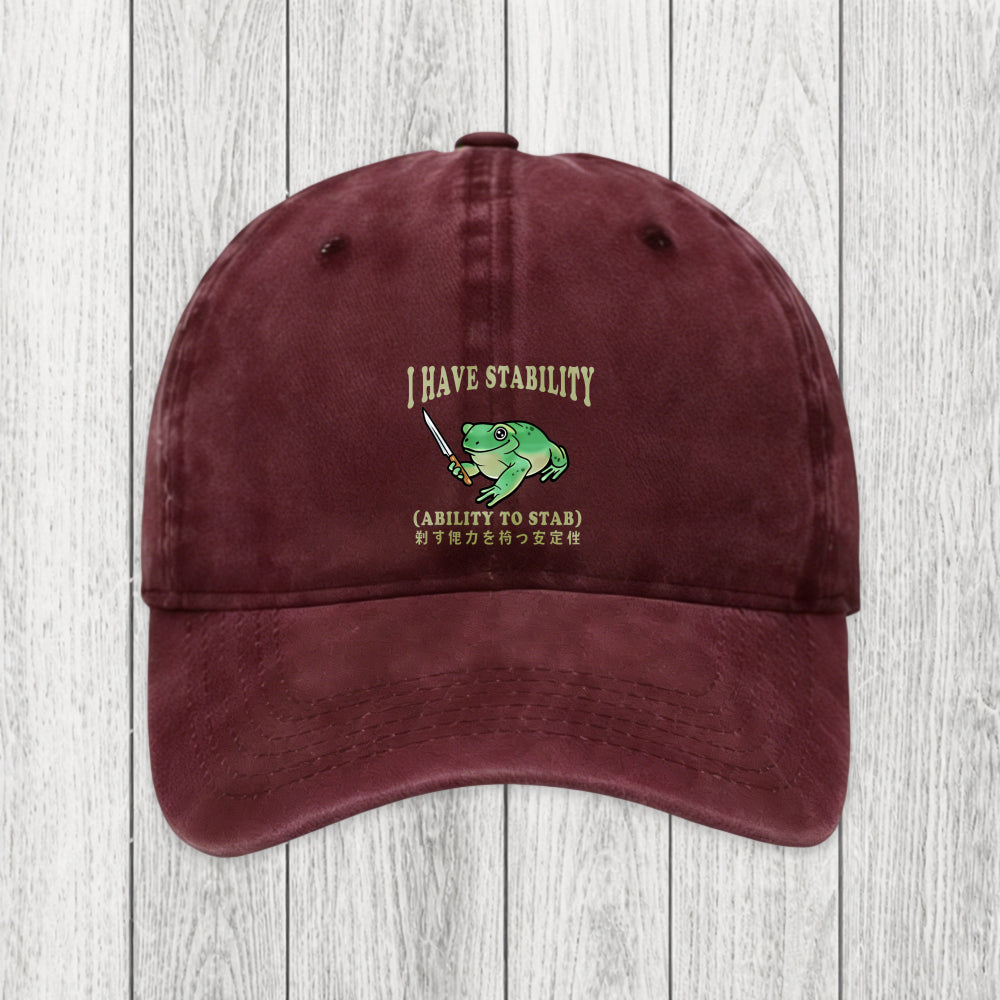 Tokyosol Mentally Stable Assassin Frog Washed Cap