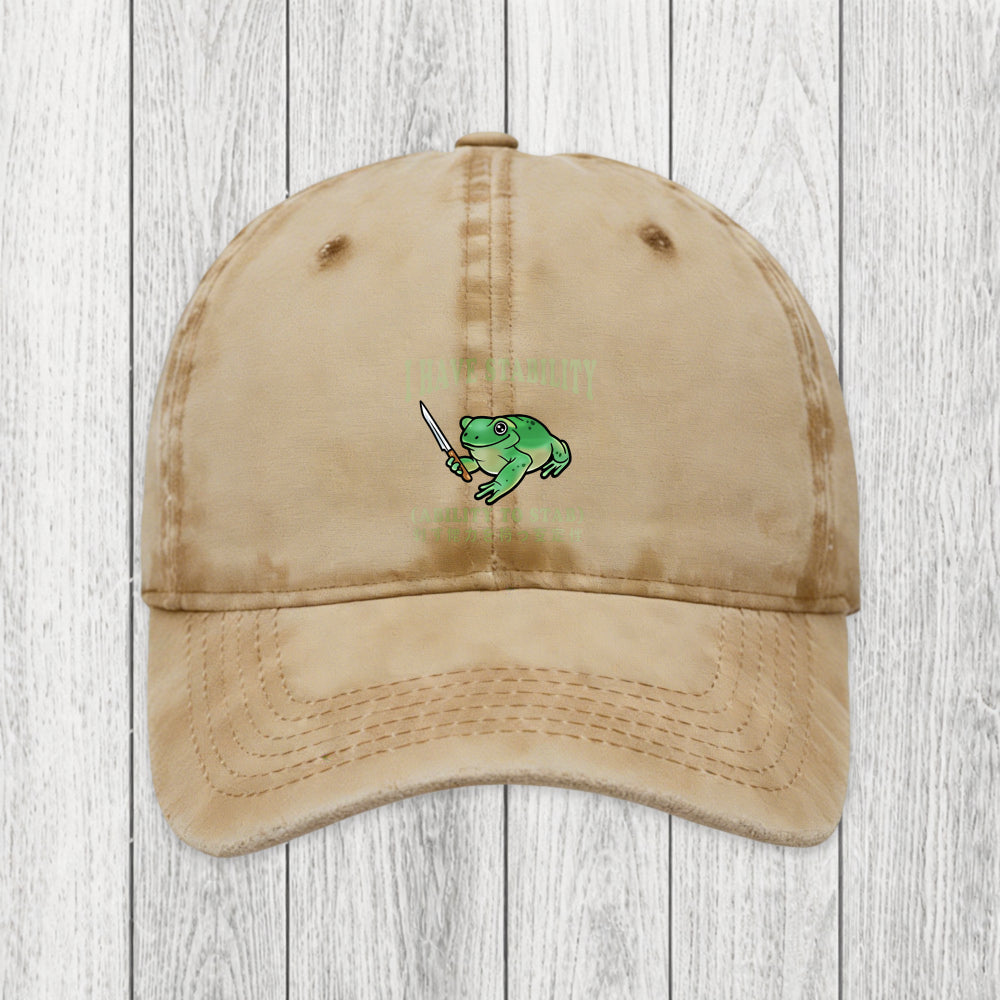 Tokyosol Mentally Stable Assassin Frog Washed Cap