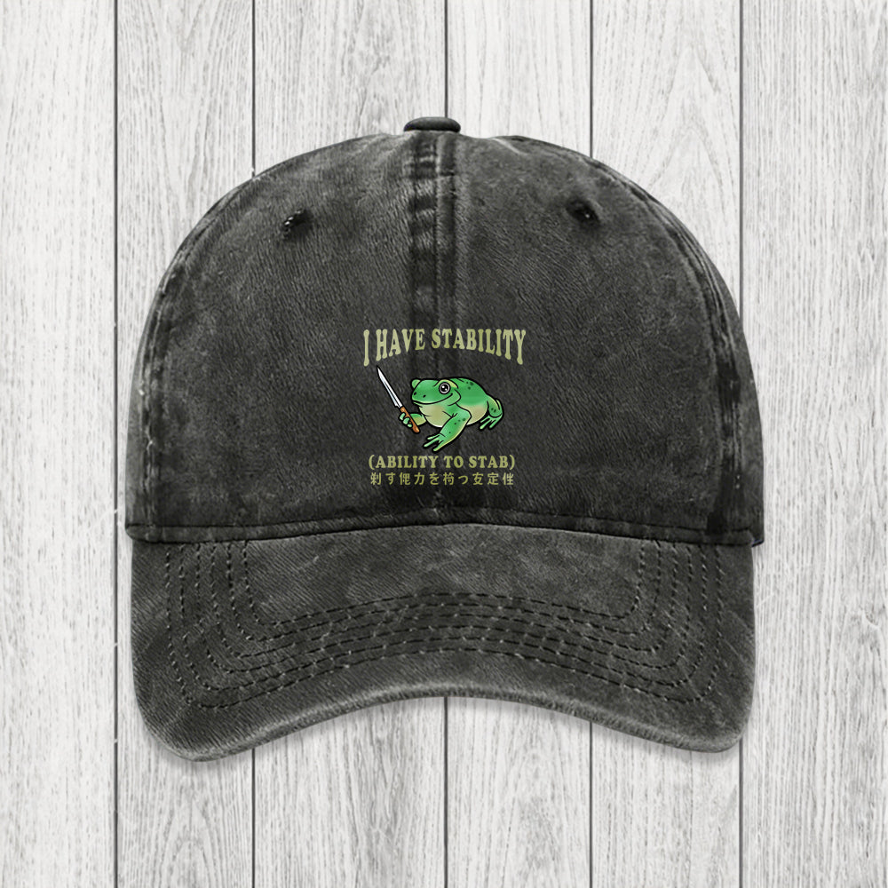 Tokyosol Mentally Stable Assassin Frog Washed Cap