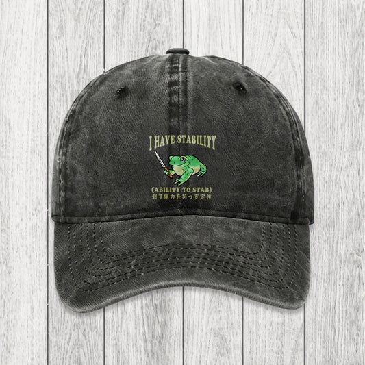 Tokyosol Mentally Stable Assassin Frog Washed Cap