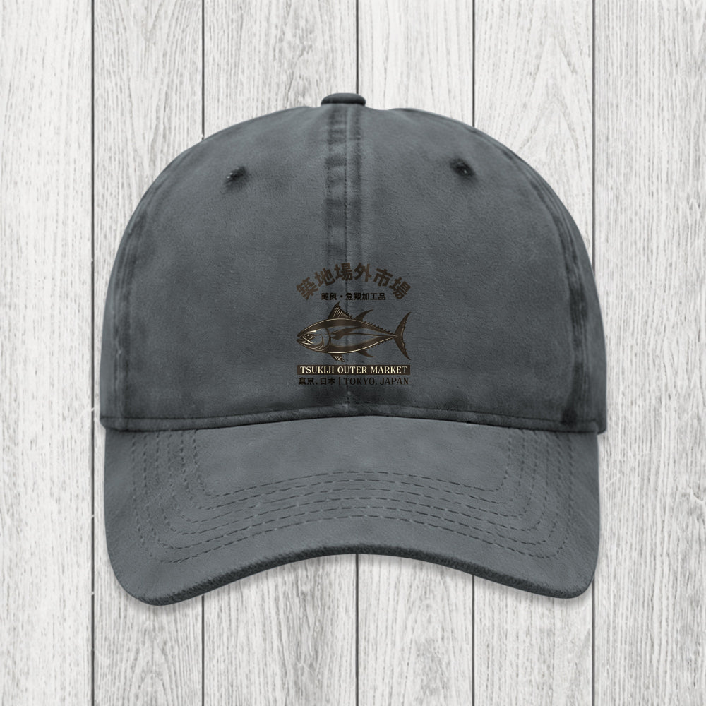 Tokyosol Sakana Tsukiji Fish Market Washed Cap