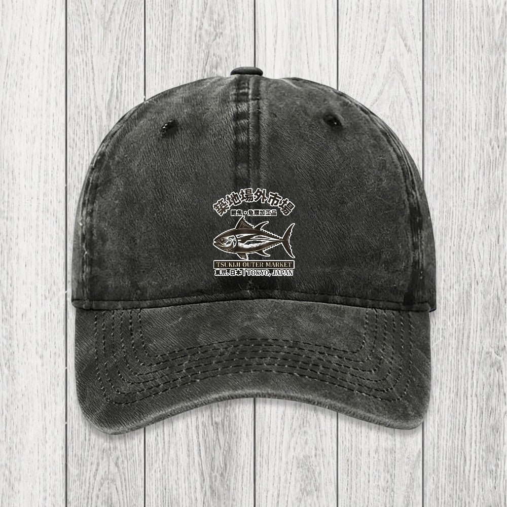 Tokyosol Sakana Tsukiji Fish Market Washed Cap